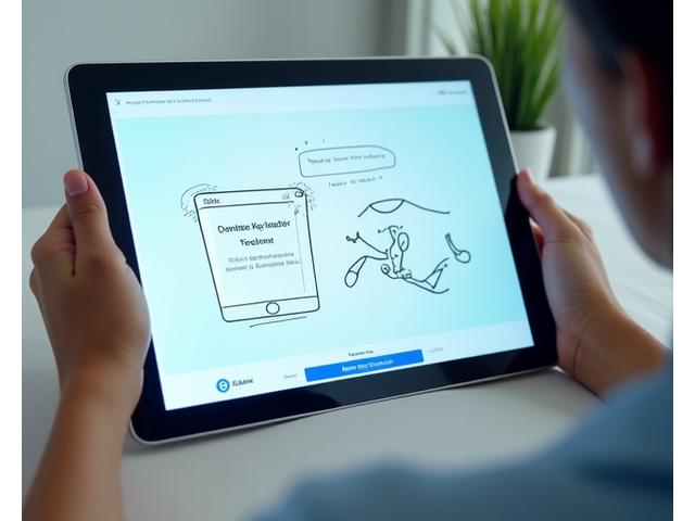 Tablet displaying a video tutorial interface with Lumina Wellspring branding